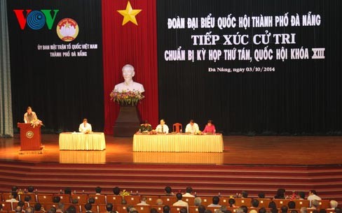 National Assembly Vice Chairman Huynh Ngoc Son meets voters in Da Nang city - ảnh 1